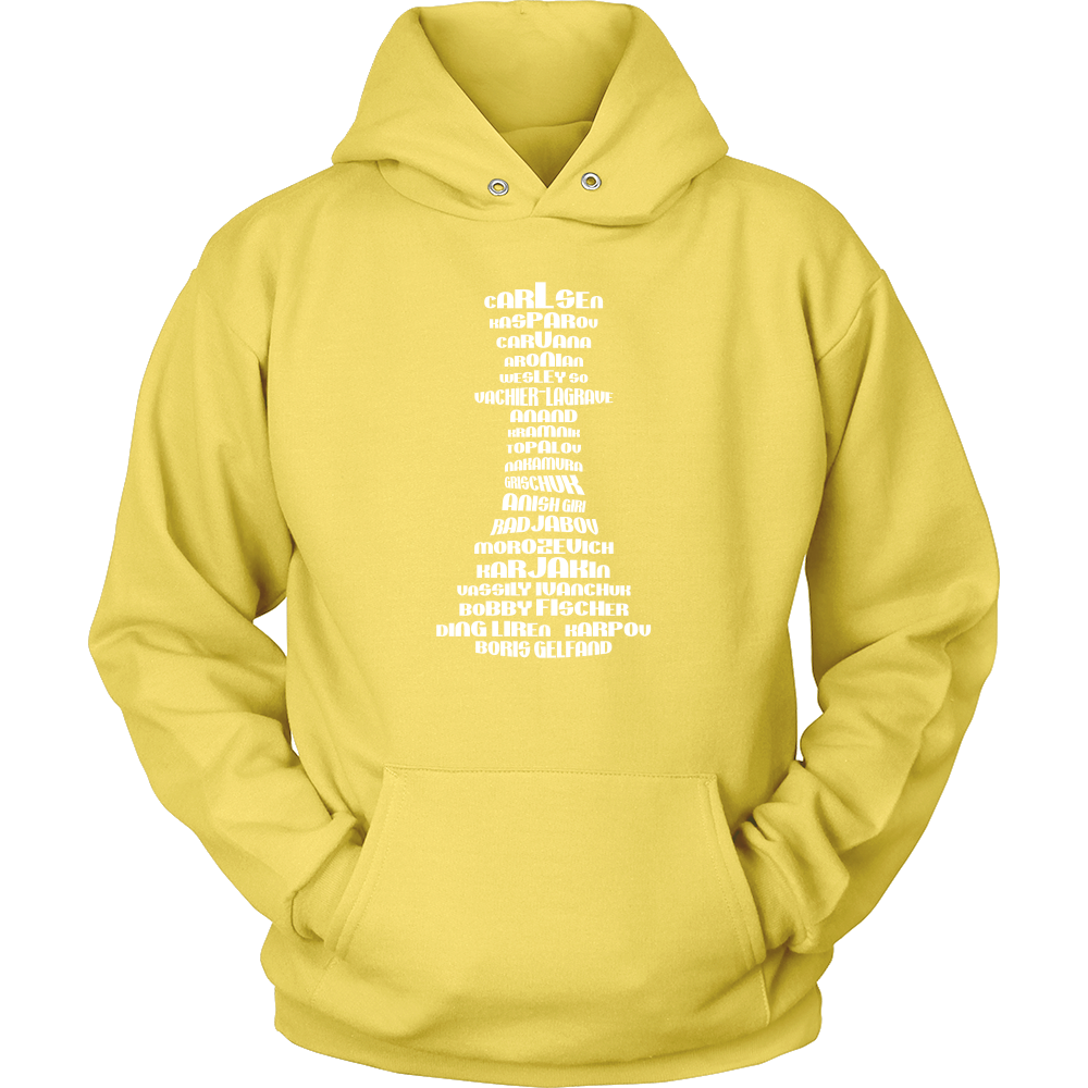 Top 20 chess players - Chess Queen Piece - Unisex Hoodie