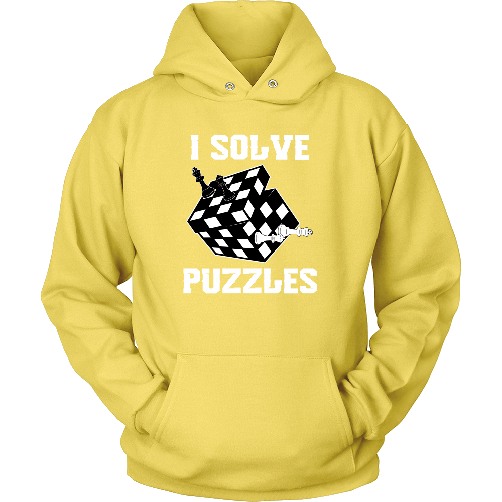 I Solve Puzzles - Rubick's Cube and Chess - Unisex Hoodie