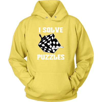 I Solve Puzzles - Rubick's Cube and Chess - Unisex Hoodie