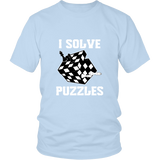 I Solve Puzzles - Rubick's Cube and Chess - Unisex T-Shirt