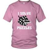 I Solve Puzzles - Rubick's Cube and Chess - Unisex T-Shirt