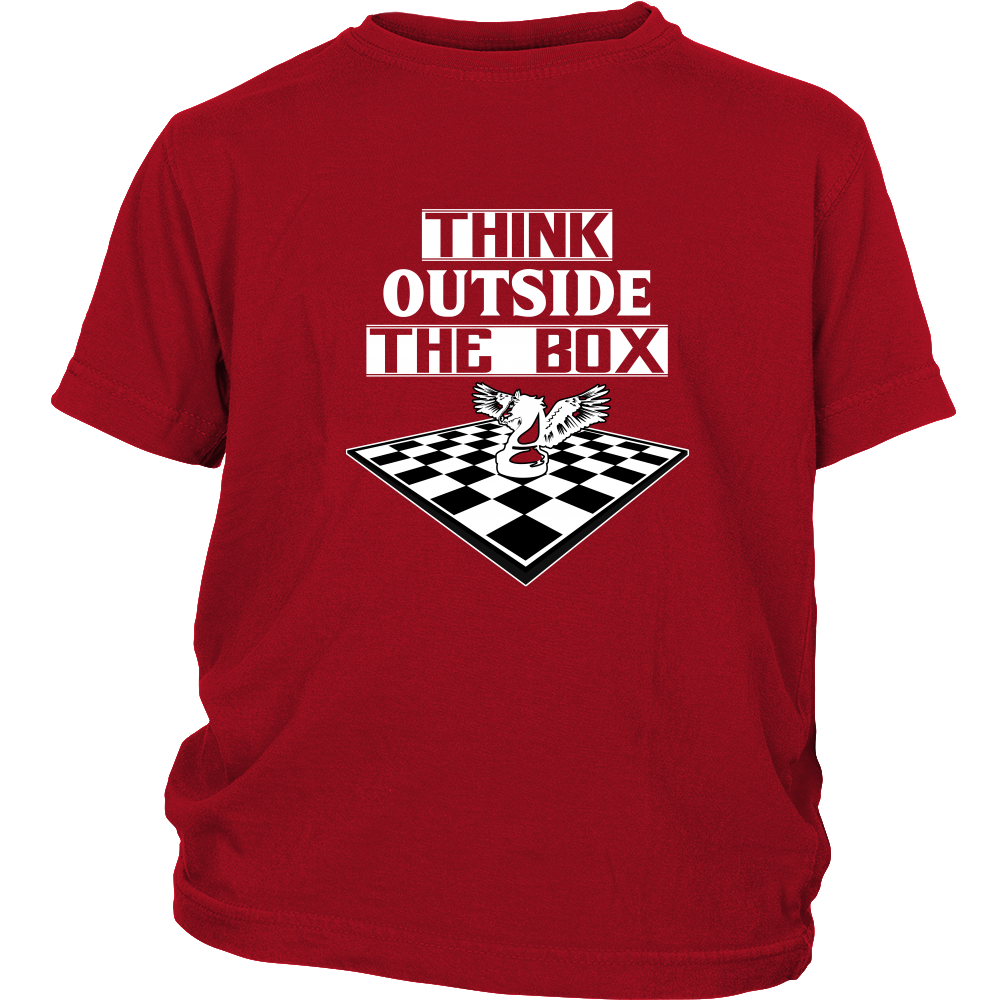 Think outside the box - Youth chess T-Shirt