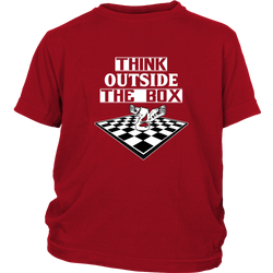 Think outside the box - Youth chess T-Shirt