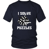 I Solve Puzzles - Rubick's Cube and Chess - Unisex T-Shirt