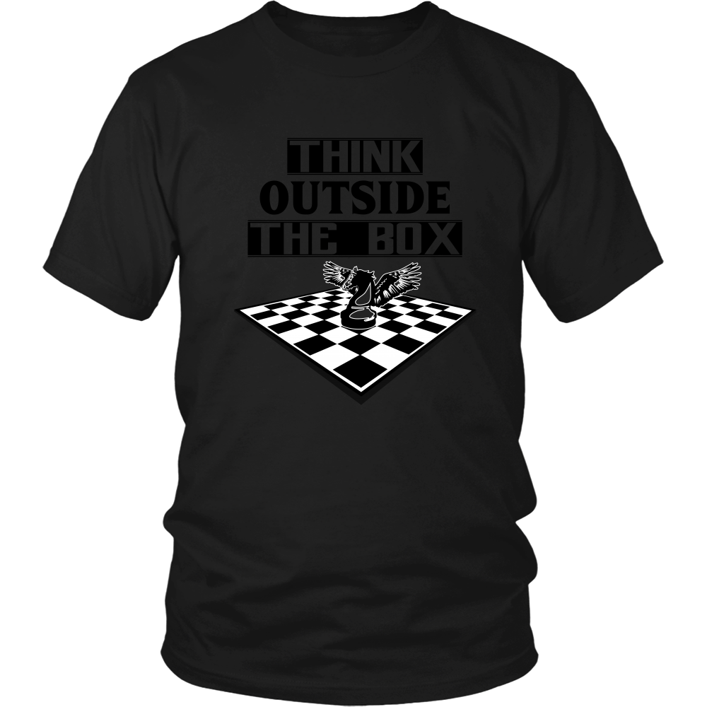 Think outside the box - men's and women's chess T-Shirt