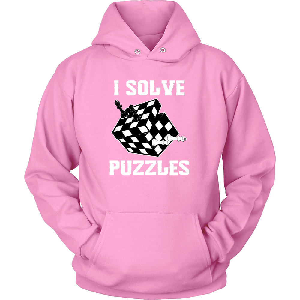 I Solve Puzzles - Rubick's Cube and Chess - Unisex Hoodie