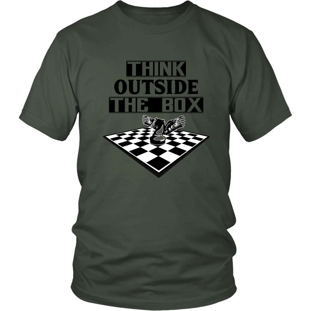 Think outside the box - men's and women's chess T-Shirt