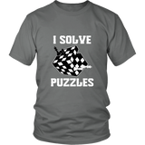 I Solve Puzzles - Rubick's Cube and Chess - Unisex T-Shirt