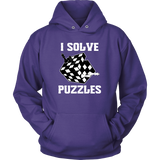 I Solve Puzzles - Rubick's Cube and Chess - Unisex Hoodie