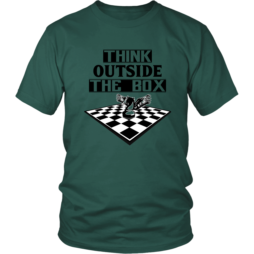 Think outside the box - men's and women's chess T-Shirt