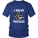 I Solve Puzzles - Rubick's Cube and Chess - Unisex T-Shirt