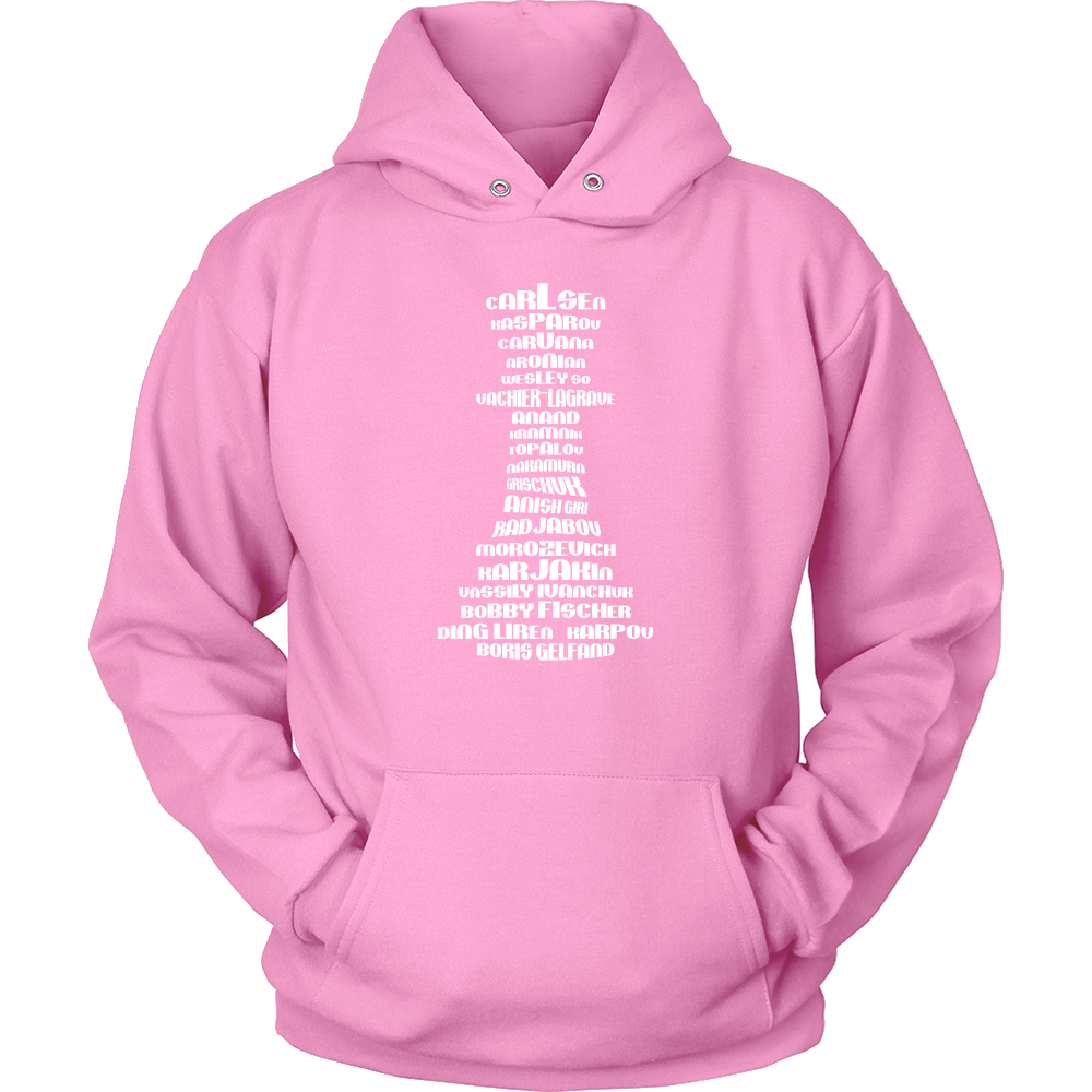 Top 20 chess players - Chess Queen Piece - Unisex Hoodie
