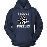 I Solve Puzzles - Rubick's Cube and Chess - Unisex Hoodie