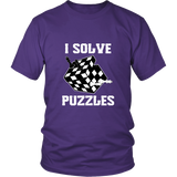 I Solve Puzzles - Rubick's Cube and Chess - Unisex T-Shirt