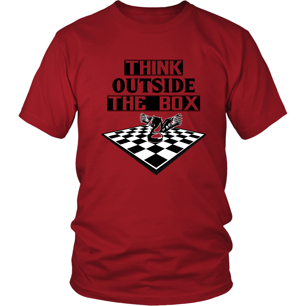 Think outside the box - men's and women's chess T-Shirt