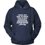 Studying chess makes you smarter across the board - Unisex Hoodie