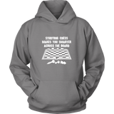 Studying chess makes you smarter across the board - Unisex Hoodie