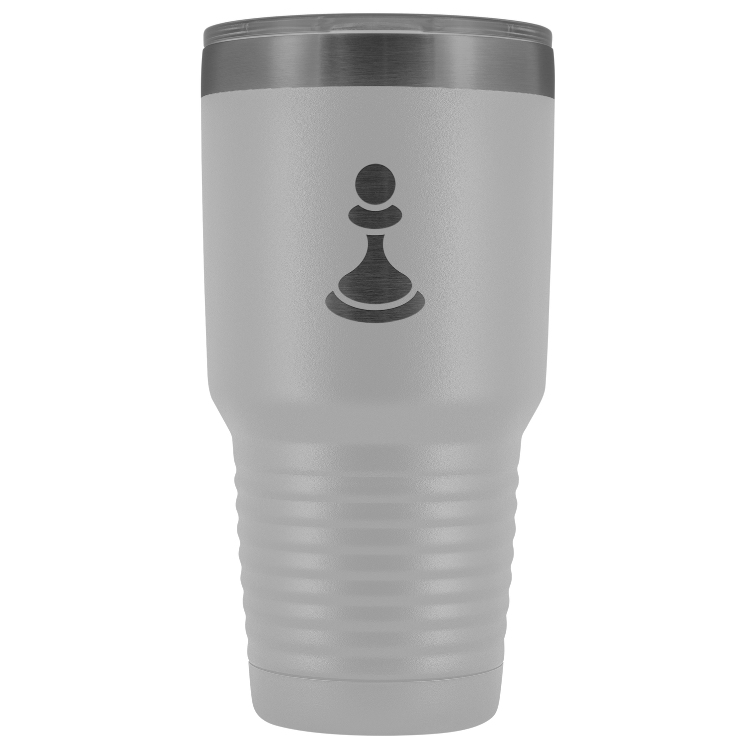 Laser etched Pawn 30 Ounce stainless steel Vacuum insulated hot and cold beverage Tumbler