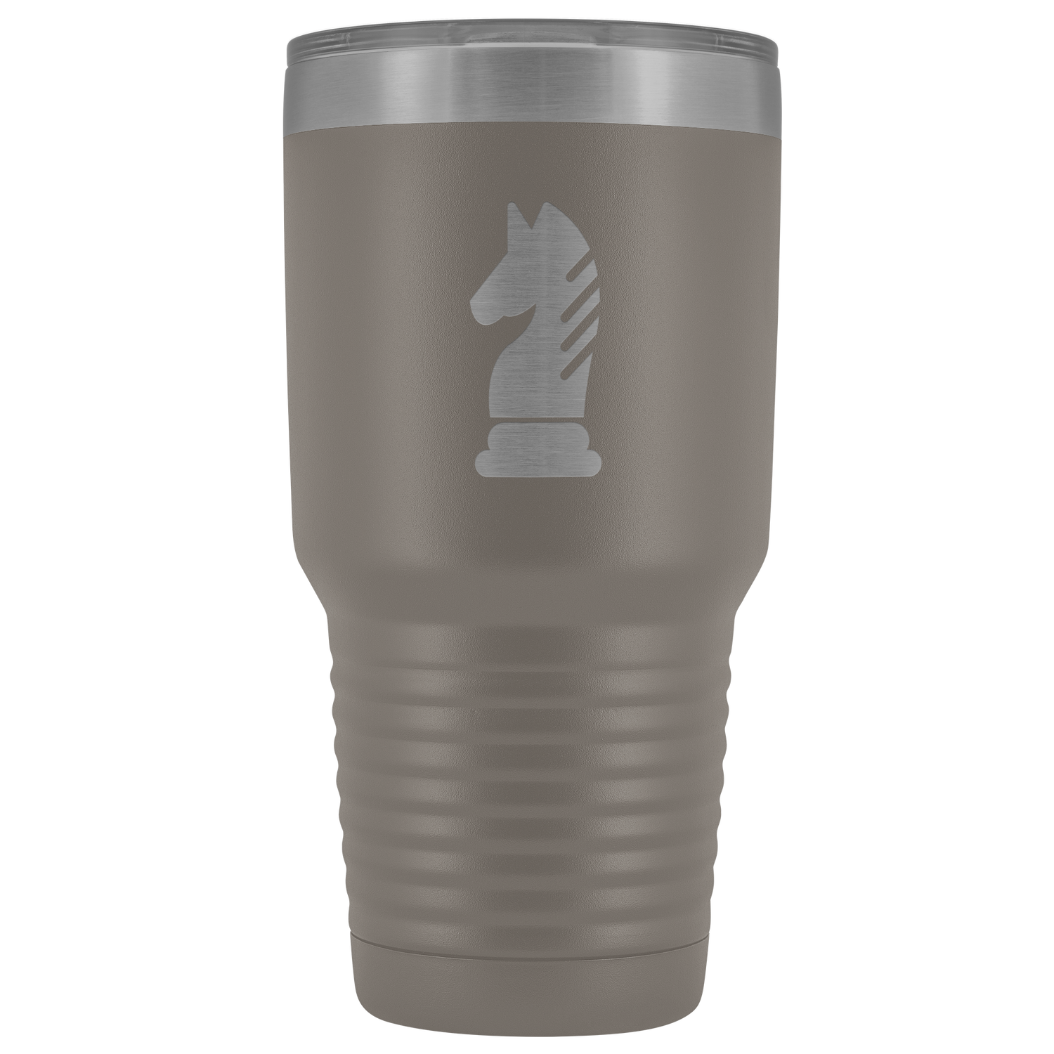 Laser etched Knight 30 Ounce stainless steel Vacuum insulated hot and cold beverage Tumbler