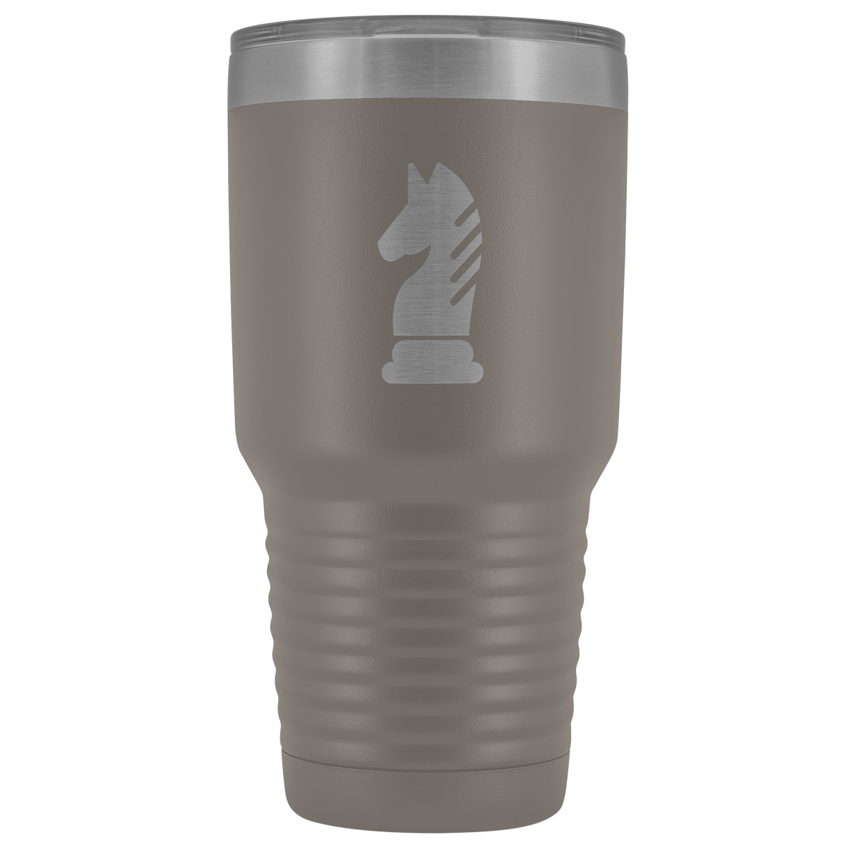 Laser etched Knight 30 Ounce stainless steel Vacuum insulated hot and cold beverage Tumbler