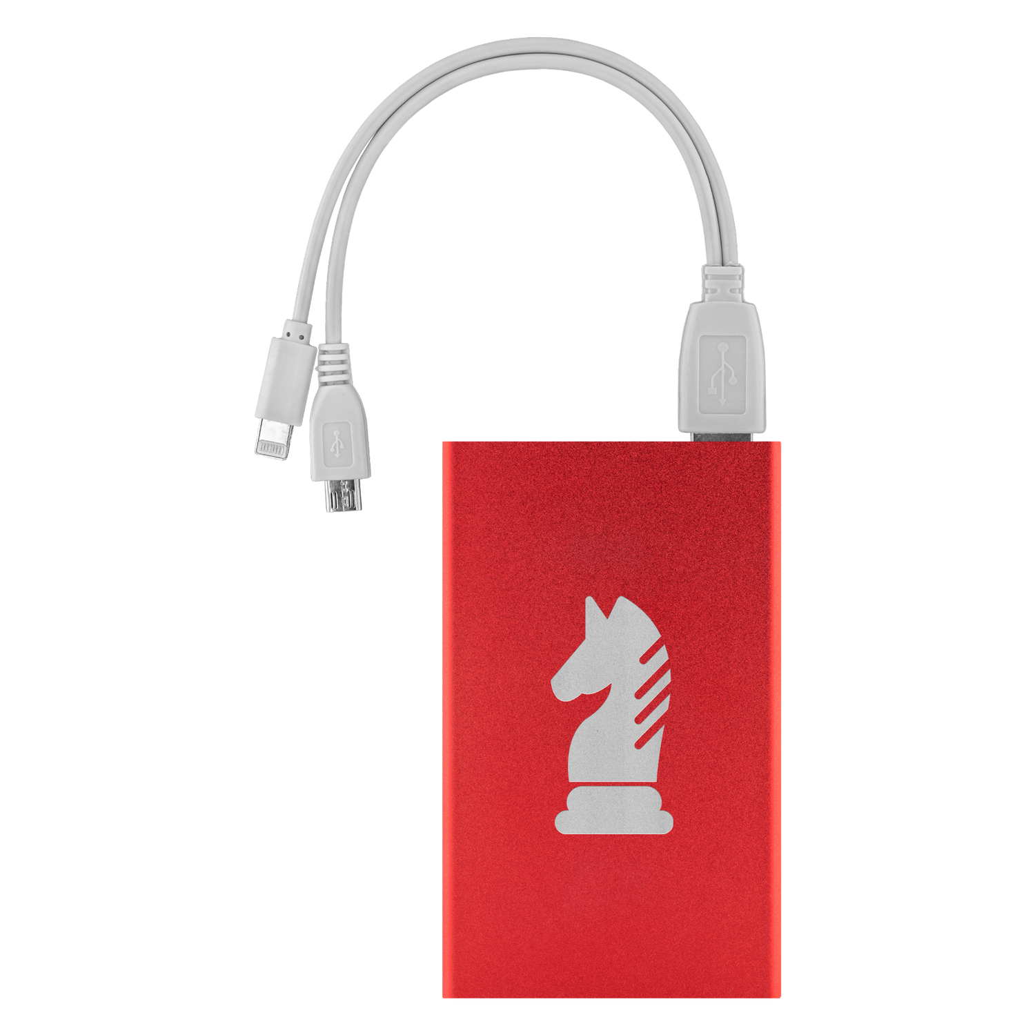 Chess Knight laser etched Lithium-Ion power bank