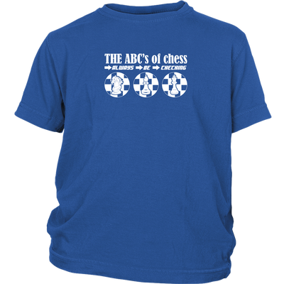 The ABC's of Chess - Always Be Checking - Youth T-Shirt