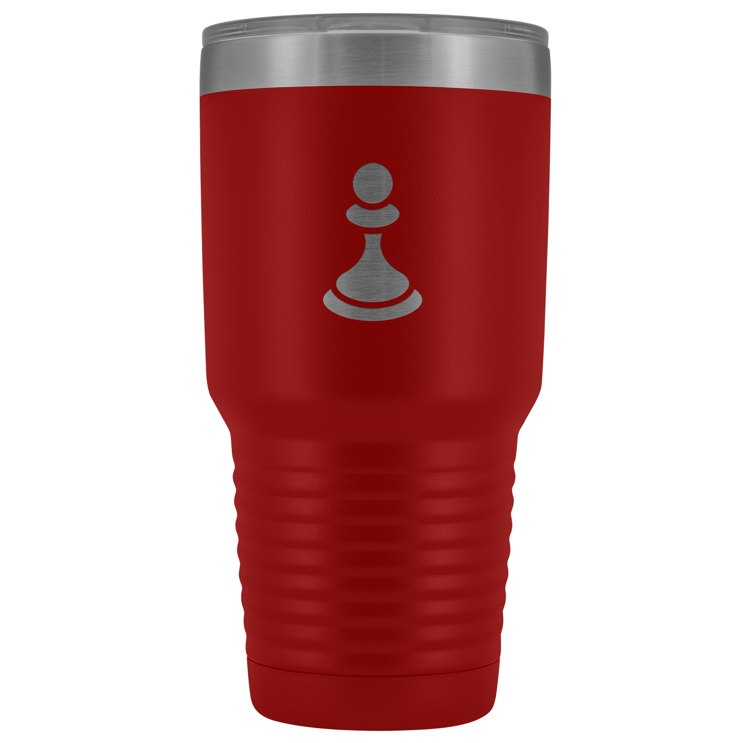 Laser etched Pawn 30 Ounce stainless steel Vacuum insulated hot and cold beverage Tumbler