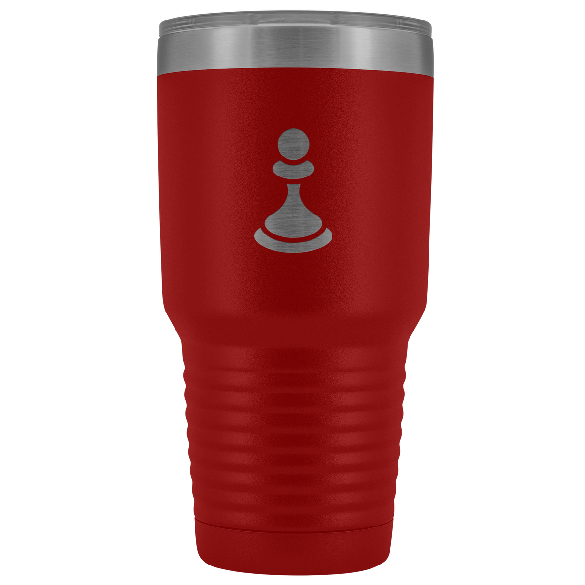 Laser etched Pawn 30 Ounce stainless steel Vacuum insulated hot and cold beverage Tumbler