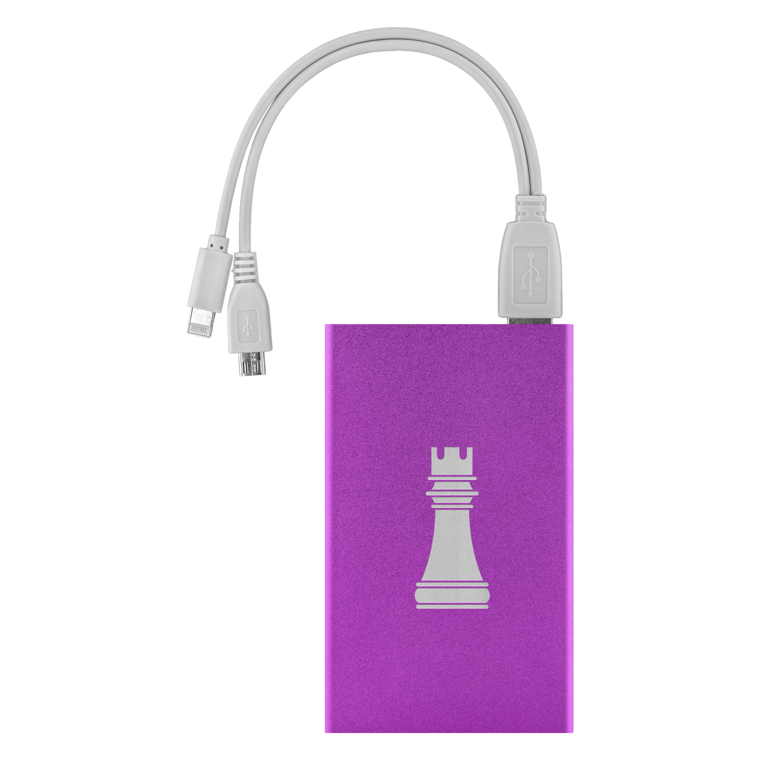 Chess Rook laser etched Lithium-Ion power bank