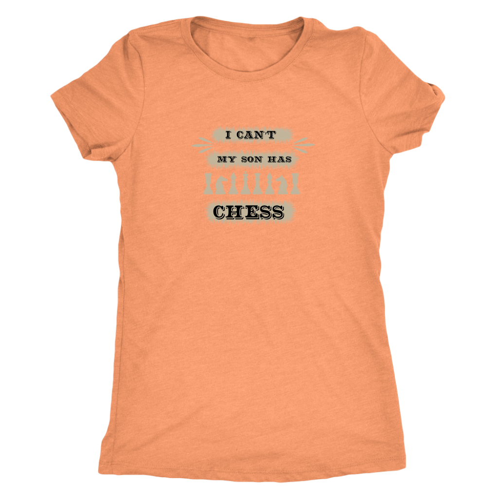 I can't, my son has chess - Triblend T-Shirt