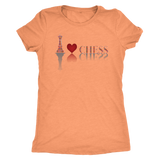 I heart chess - Triblend T-Shirt