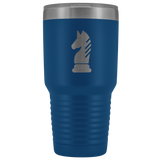 Laser etched Knight 30 Ounce stainless steel Vacuum insulated hot and cold beverage Tumbler