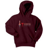 I heart chess - Youth hoodie