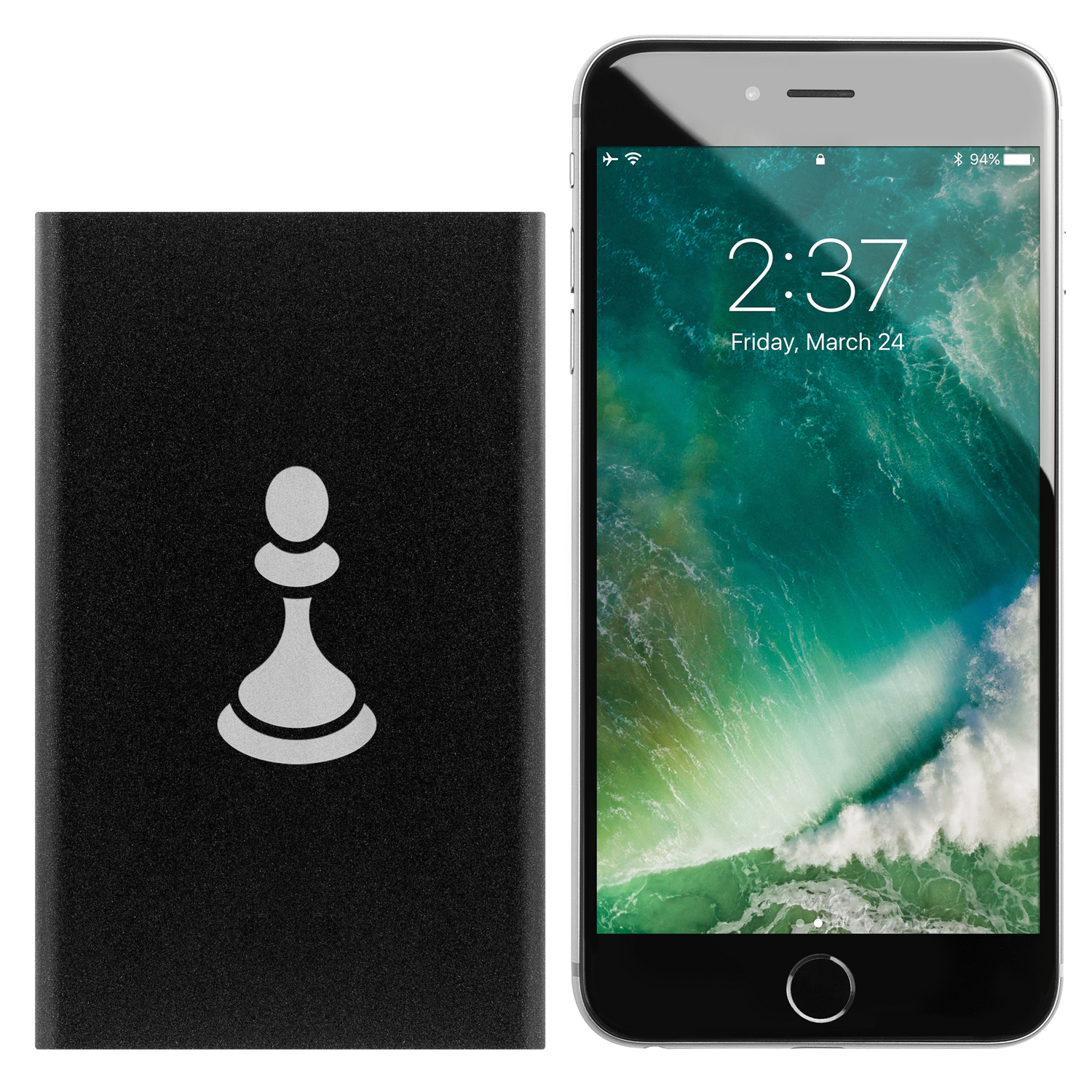 Chess Pawn laser etched Lithium-Ion power bank