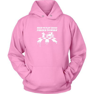 Born to play chess, forced to work - Adult Unisex Hoodie