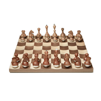 Maple and Walnut concave chess set