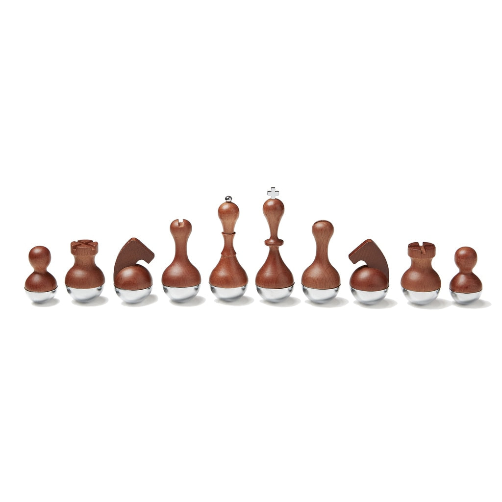 Maple and Walnut concave chess set