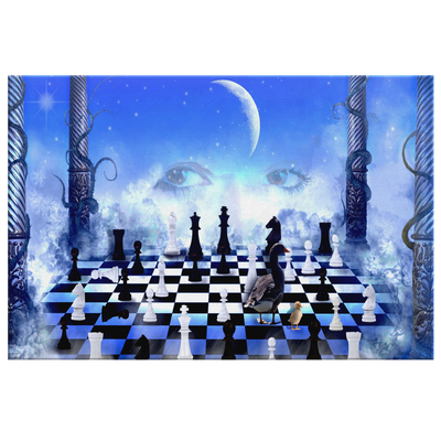 Fantasy Chess Rectangle Gallery Canvas wall art