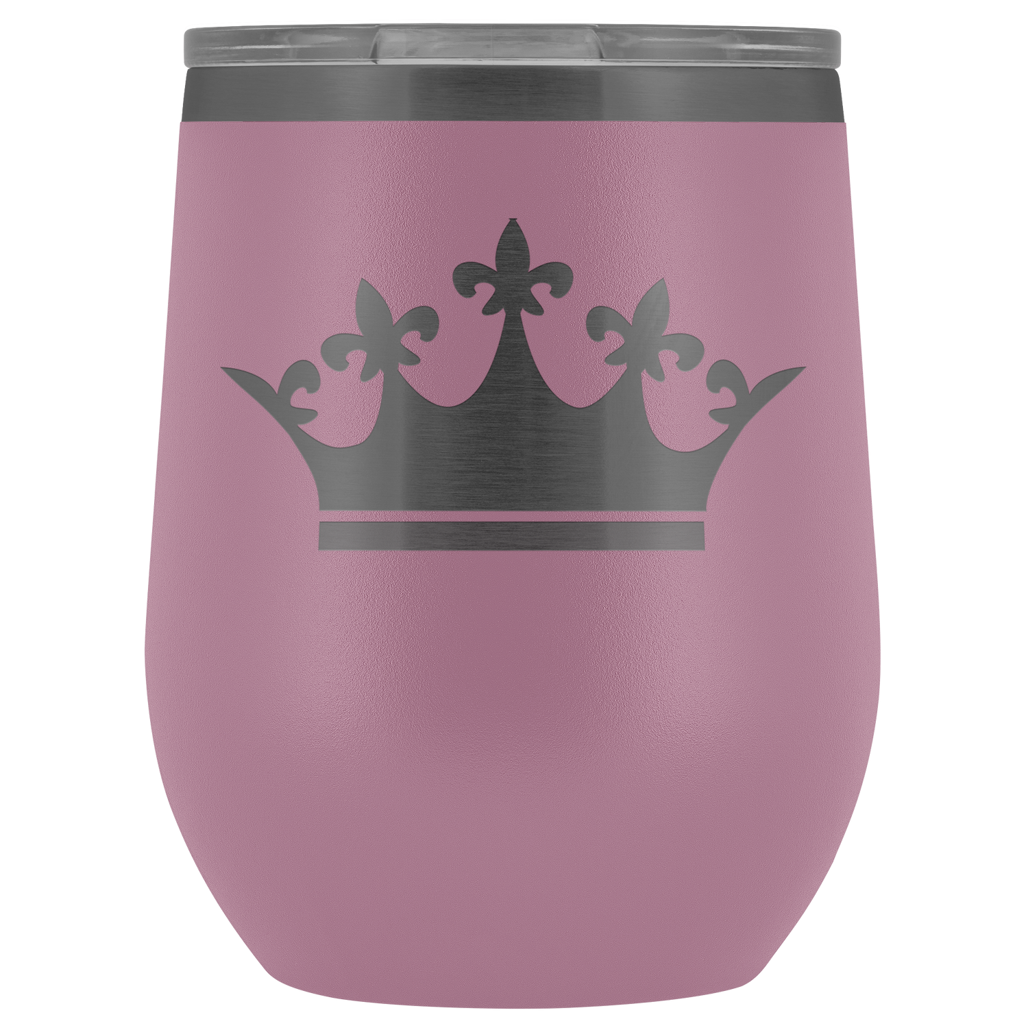 Queen Tiara Laser etched Wine Tumbler