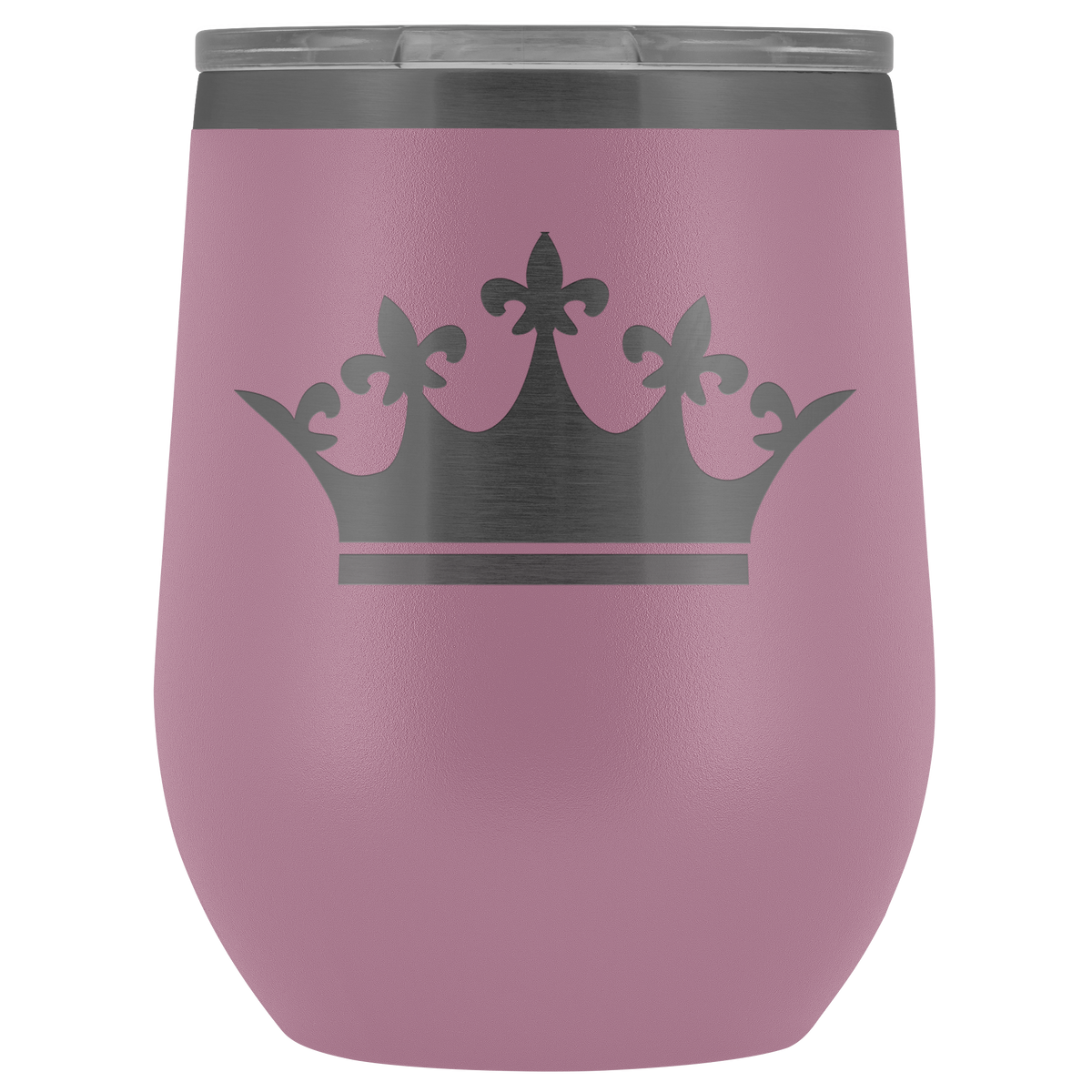 Queen Tiara Laser etched Wine Tumbler