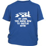 Oh look, you know how to castle! cute! - Youth chess T-shirt