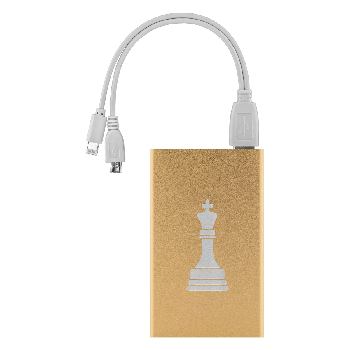 Chess King laser etched Lithium-Ion power bank