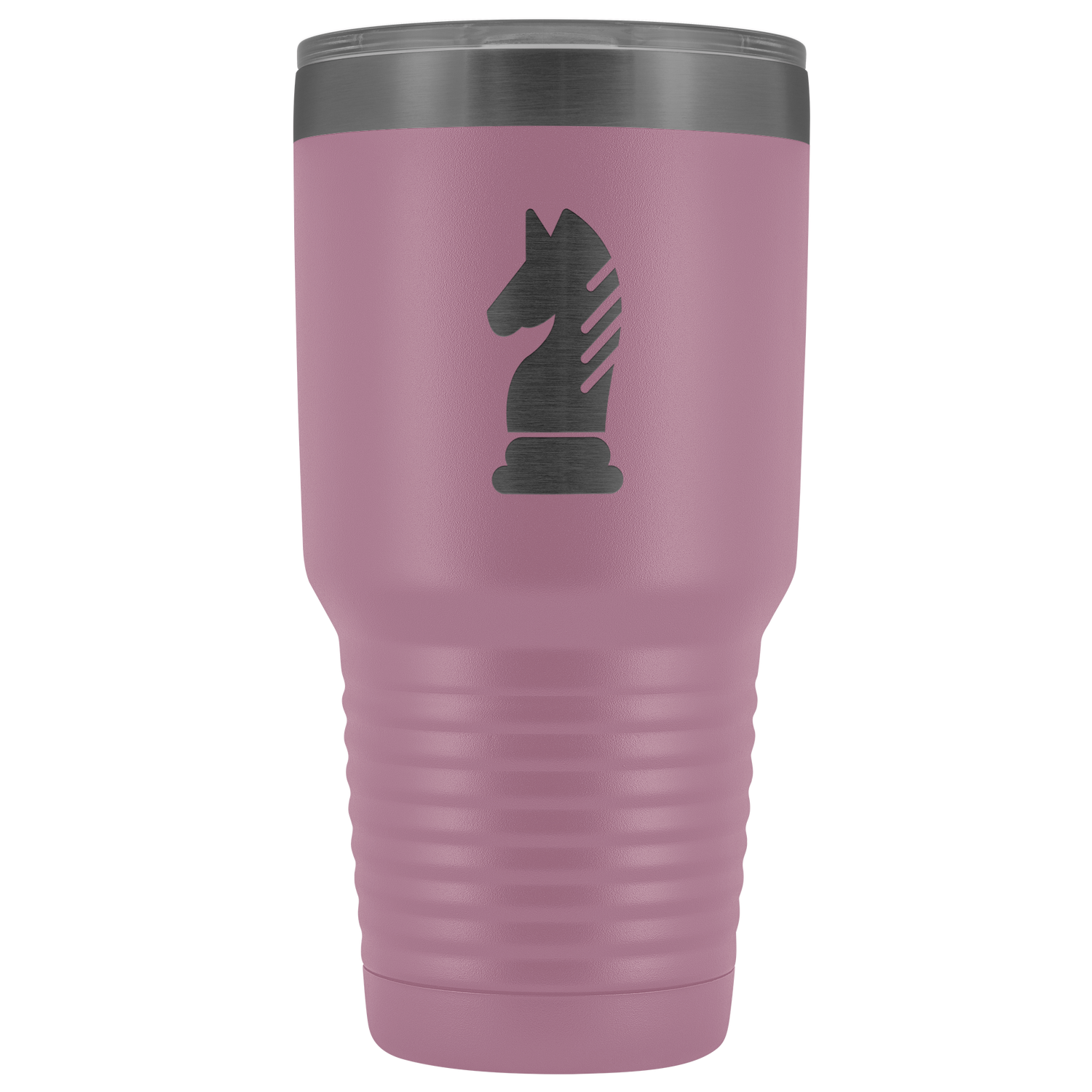 Laser etched Knight 30 Ounce stainless steel Vacuum insulated hot and cold beverage Tumbler