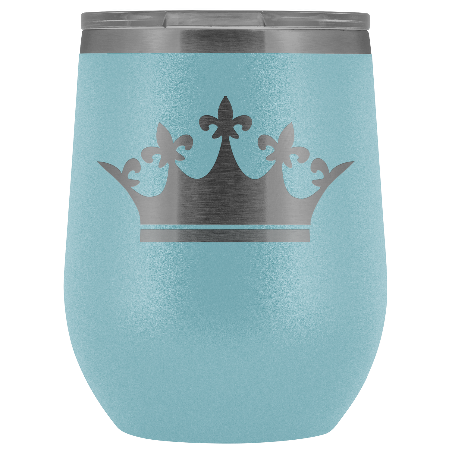 Queen Tiara Laser etched Wine Tumbler