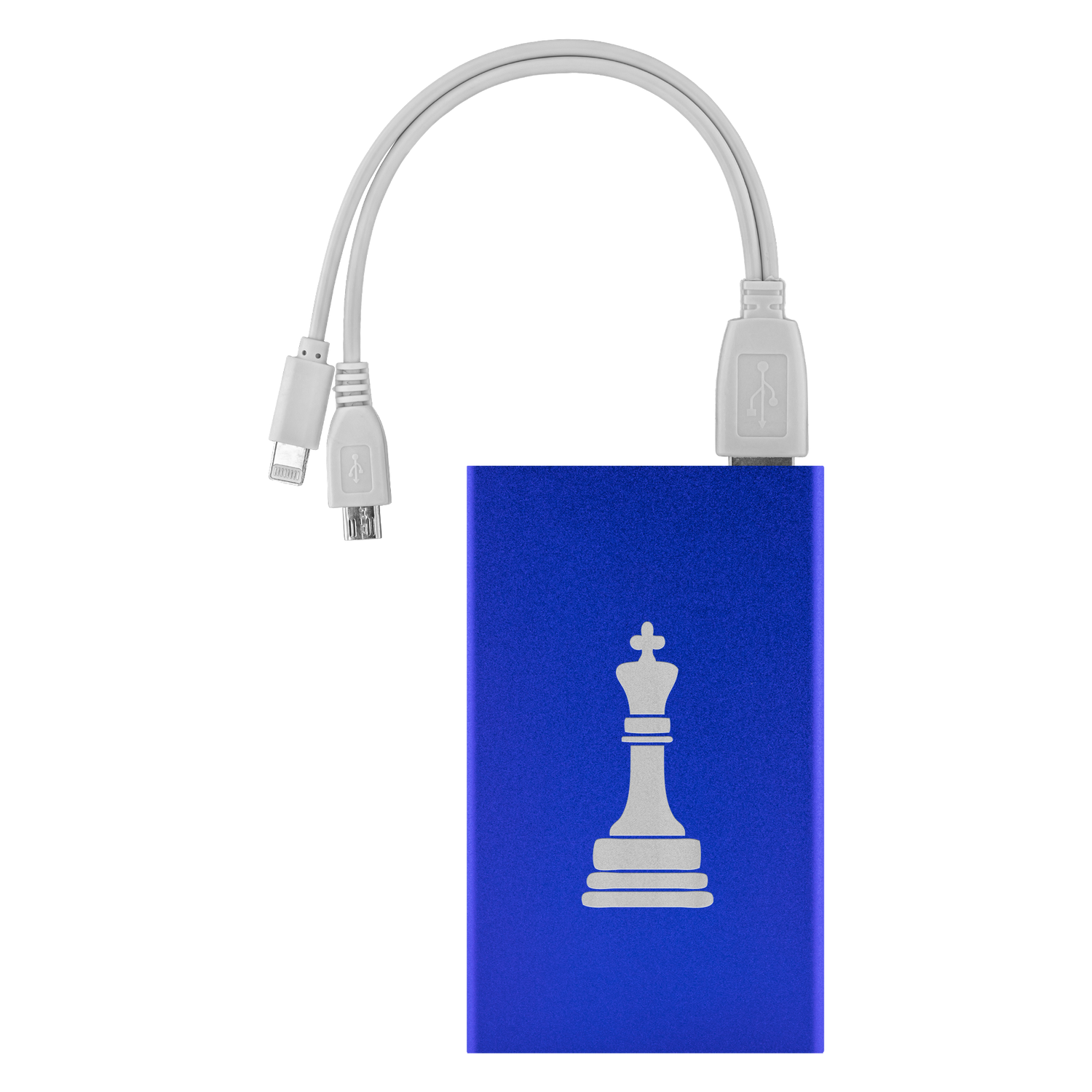 Chess King laser etched Lithium-Ion power bank